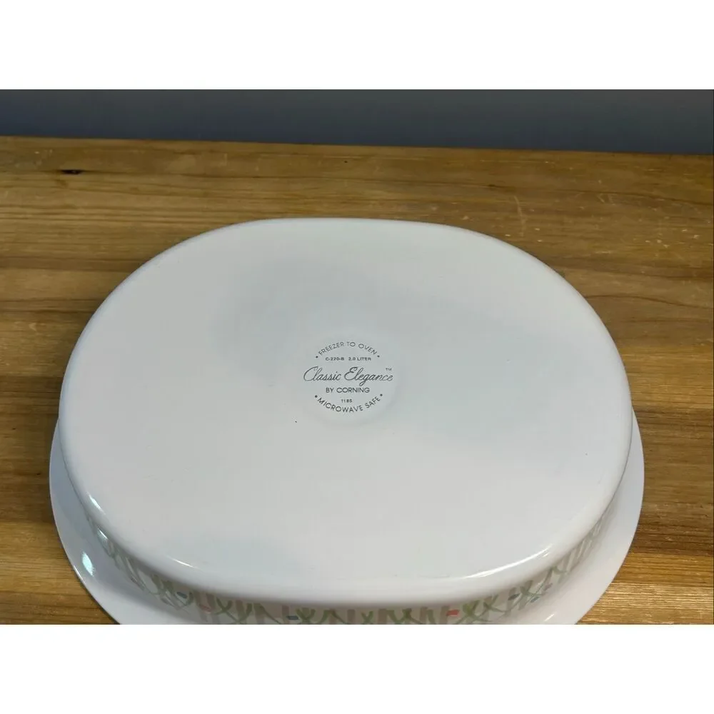 Corning Ware Classic Elegance Jardin oval casserole dish